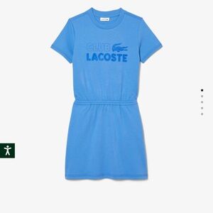 Lacoste Girls’ Organic Cotton Jersey Fit and Flare Dress